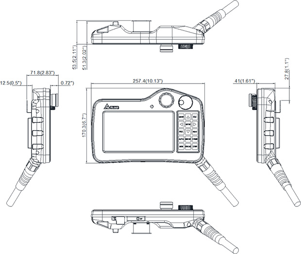 Габаритные размеры DOP-H